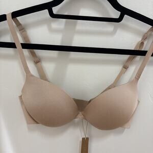 SKIMS Ultimate Push Up Plunge Bra Mica 32C BR-UWR-1881 NWT